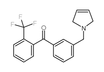 3'-(3-PYRROLINOMETHYL)-2-TRIFLUOROMETHYLBENZOPHENONE structure