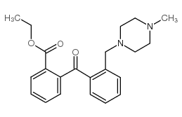 2-CARBOETHOXY-2'-(4-METHYLPIPERAZINOMETHYL) BENZOPHENONE Structure