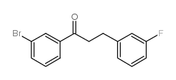3'-BROMO-3-(3-FLUOROPHENYL)PROPIOPHENONE结构式