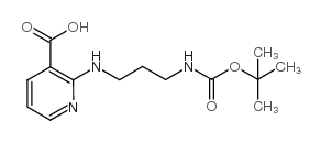 2-[3-[(2-methylpropan-2-yl)oxycarbonylamino]propylamino]pyridine-3-carboxylic acid Structure