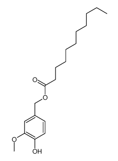 (4-hydroxy-3-methoxyphenyl)methyl undecanoate结构式