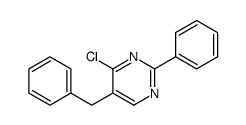 5-benzyl-4-chloro-2-phenylpyrimidine Structure