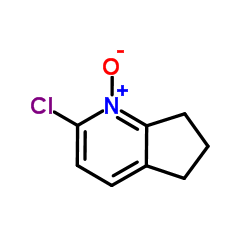 2-Chloro-6,7-dihydro-5H-cyclopenta[b]pyridine 1-oxide结构式