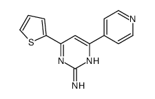 4-pyridin-4-yl-6-thiophen-2-ylpyrimidin-2-amine Structure