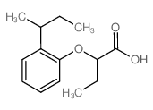 2-[2-(仲丁基)苯氧基]丁酸结构式