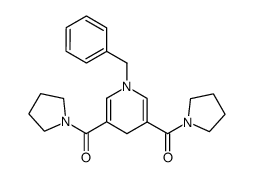 1-Benzyl-3,5-bis(1-pyrrolidinylcarbonyl)-1,4-dihydropyridine Structure