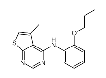 5-methyl-N-(2-propoxyphenyl)thieno[2,3-d]pyrimidin-4-amine Structure