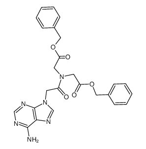{[(adenin-9-yl)acetyl]imino}diacetic acid dibenzyl ester Structure