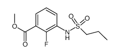 2-fluoro-3-(propane-1-sulfonylamino)-benzoic acid methyl ester Structure