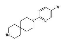 3-(5-溴-吡啶-2-基)-3,9-二氮杂螺[5.5]十一烷结构式