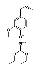 diethoxymethyl-(2-methoxy-4-prop-2-enylphenoxy)silicon Structure