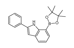 2-phenyl-7-(4,4,5,5-tetramethyl-1,3,2-dioxaborolan-2-yl)-1H-indole Structure