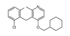4-(cyclohexylmethoxy)-3-[(2,6-dichlorophenyl)methyl]-2-methylpyridine Structure