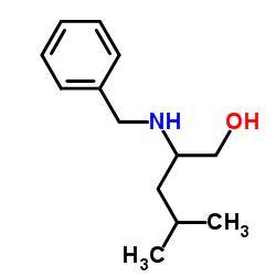 2-(Benzylamino)-4-methyl-1-pentanol structure