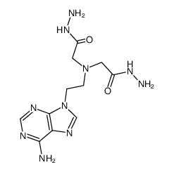 {[2-(6-aminopurin-9-yl)ethyl]hydrazinocarbonylmethylamino}acetic acid hydrazide结构式