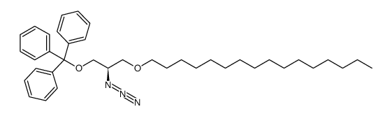 ((R)-2-azido-3-(1-hexadecyloxy)propoxy)triphenylmethane Structure
