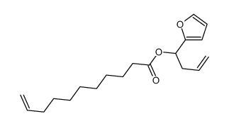 1-(furan-2-yl)but-3-enyl undec-10-enoate结构式