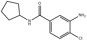 3-amino-4-chloro-N-cyclopentylbenzamide Structure