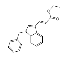 ethyl 3-(1-benzylindol-3-yl)prop-2-enoate结构式