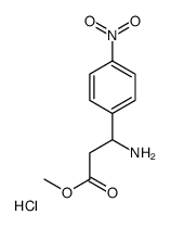 methyl 3-amino-3-(4-nitrophenyl)propanoate,hydrochloride Structure