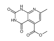 Pyrido[2,3-d]pyrimidine-5-carboxylic acid, 1,2,3,4-tetrahydro-7-methyl-2,4-dioxo-, methyl ester结构式