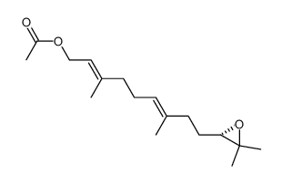 essigsaeure-((E,E,10S)-10,11-epoxy-3,7,11-trimethyl-2,6-dodecadien-1-yl)ester Structure