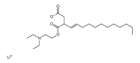 lithium 1-[2-(diethylamino)ethyl] 2-dodecenylsuccinate Structure
