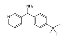 3-Pyridinemethanamine, α-[4-(trifluoromethyl)phenyl]结构式