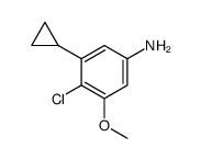 4-Chloro-3-cyclopropyl-5-methoxyaniline结构式