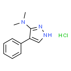N,N-DIMETHYL-4-PHENYL-1H-PYRAZOL-3-AMINE HYDROCHLORIDE structure