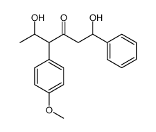 1,5-dihydroxy-4-(4-methoxyphenyl)-1-phenylhexan-3-one结构式