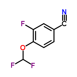 4-(Difluoromethoxy)-3-fluorobenzonitrile Structure