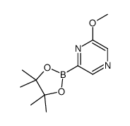 6-甲氧基吡嗪-2-硼酸频哪醇酯结构式