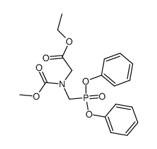 N-(Carbomethoxy)-N-(Diphenylphosphonomethyl) Glycine Ethyl Ester Structure