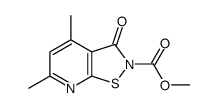 methyl 4,6-dimethyl-3-oxo-[1,2]thiazolo[5,4-b]pyridine-2-carboxylate结构式