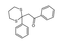 1-phenyl-2-(2-phenyl-1,3-dithian-2-yl)ethanone结构式