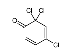 4,6,6-trichlorocyclohexa-2,4-dien-1-one结构式