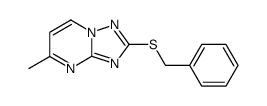 2-benzylthio-5-methyl-1,2,4-triazolo(1,5-a)pyrimidine Structure