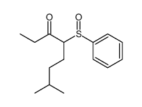 7-methyl-4-phenylsulphinyloctan-3-one结构式