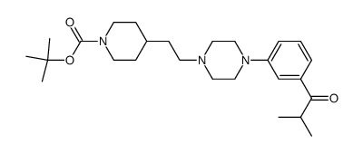 4-{2-[4-(3-isobutanoylphenyl)piperazin-1-yl]ethyl}piperidine-1-carboxylic acid tert-butyl ester Structure