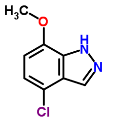 4-Chloro-7-methoxy-1H-indazole structure