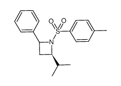 (2R)-2-isopropyl-4-phenyl-N-tosylazetidine结构式