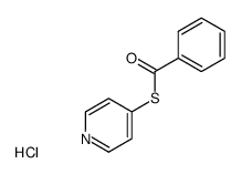 Thiobenzoic acid S-pyridin-4-yl ester; hydrochloride Structure