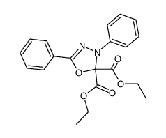 3,5-diphenyl-3H-[1,3,4]oxadiazole-2,2-dicarboxylic acid diethyl ester Structure