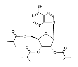 O2',O3',O5'-triisobutyryl-6-thio-inosine Structure