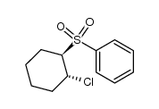 trans-2-chlorocyclohexyl phenyl sulfone Structure