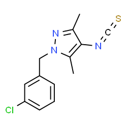 1-(3-CHLORO-BENZYL)-4-ISOTHIOCYANATO-3,5-DIMETHYL-1H-PYRAZOLE structure