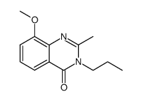 4(3H)-Quinazolinone,8-methoxy-2-methyl-3-propyl-结构式