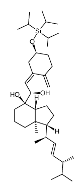 3β-O-(triisopropylsilyl)-7,8-dihydroxy-7,8-dihydrovitamin D2 Structure