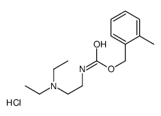 diethyl-[2-[(2-methylphenyl)methoxycarbonylamino]ethyl]azanium,chloride Structure